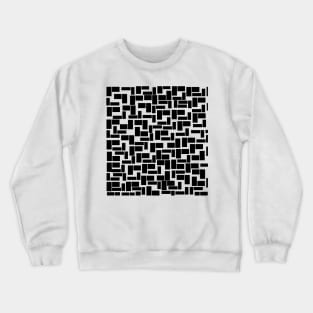 PATTERN OF RECTANGLES AND BLACK SQUARES Crewneck Sweatshirt